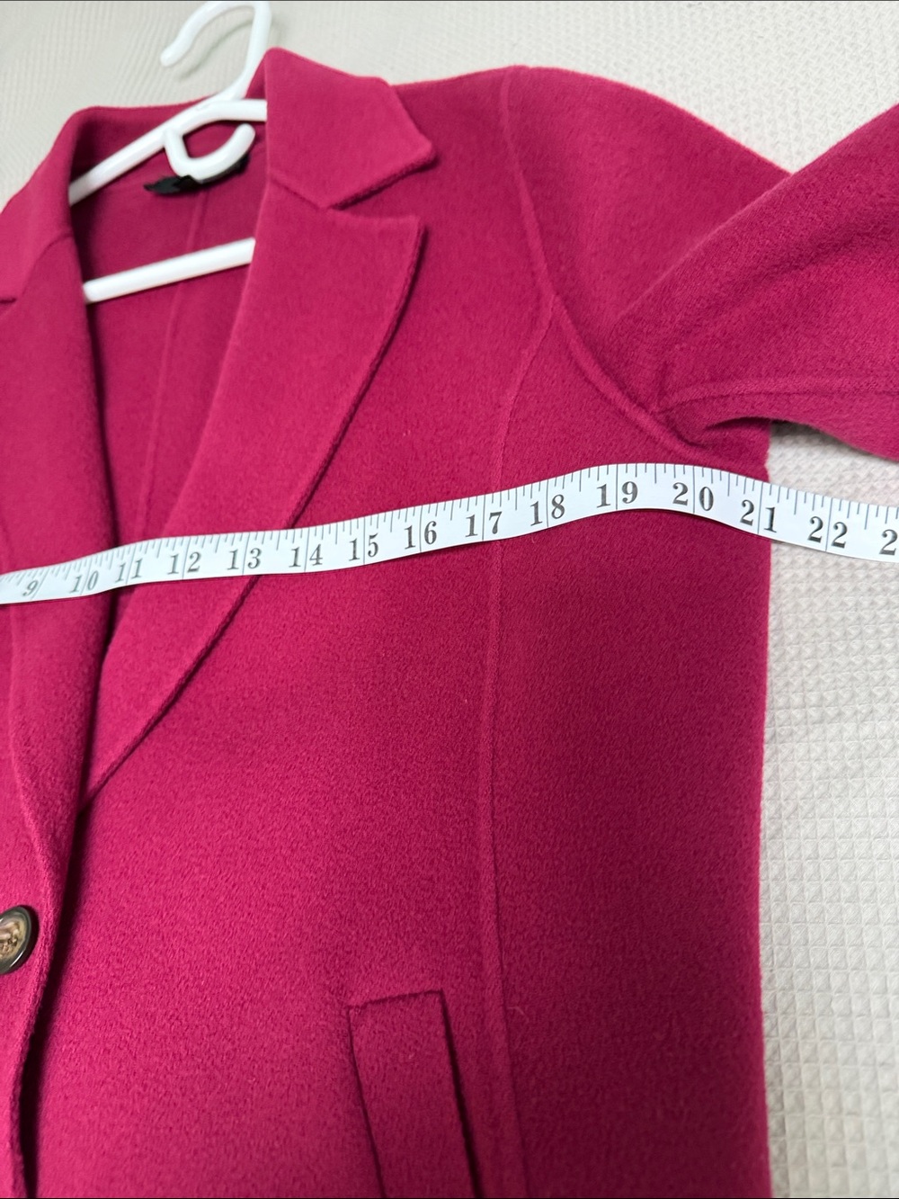 Talbots 12P Raspberry Berry 1 button wool blazer jacket - Picture 4 of 6